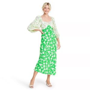 Rixo x Target Daisy long sleeve swing dress